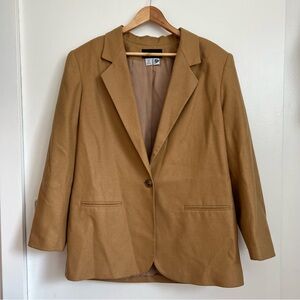 SAG HARBOR VTG Camel Wool Blend Blazer Size 16